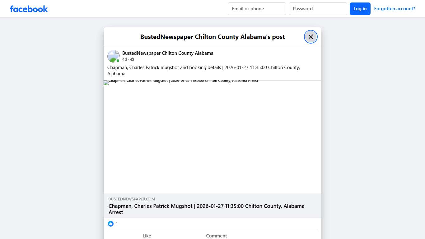Chapman, Charles... - BustedNewspaper Chilton County Alabama Facebook
